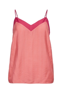Vero Moda VMCDENISE SINGLET TOP WVN BTQ GA CU: coral paradise/jazzy