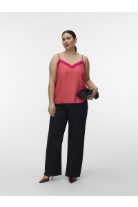 Vero Moda VMCDENISE SINGLET TOP WVN BTQ GA CU: coral paradise/jazzy