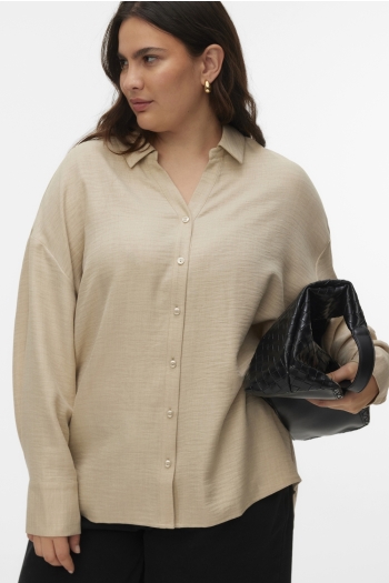 Vero Moda VMCMELANEY QUEENY LS SHIRT WVN CUR