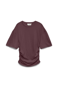 Vero Moda AWNAVARO 2/4 O-NECK TOP NOOS catawba grape