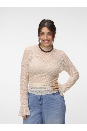 Vero Moda VMCEVA BELL SLEEVE HIGHNECK LACE TO: