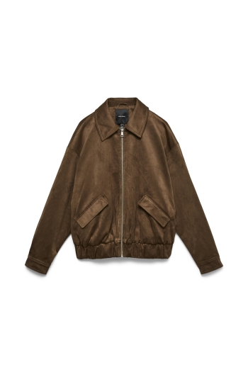 Vero Moda VMSALINA LS FAUX SUEDE BOMBER JACKE: