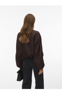 Vero Moda VMKATHY LS BOMBER WVN EXP chocolate torte