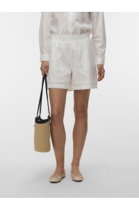 Vero Moda VMELIZA HW SHORTS WVN NOOS snow white