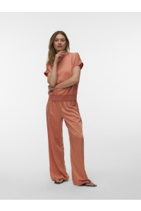 Vero Moda VMLINA HW LOOSE PANT WVN langoustino