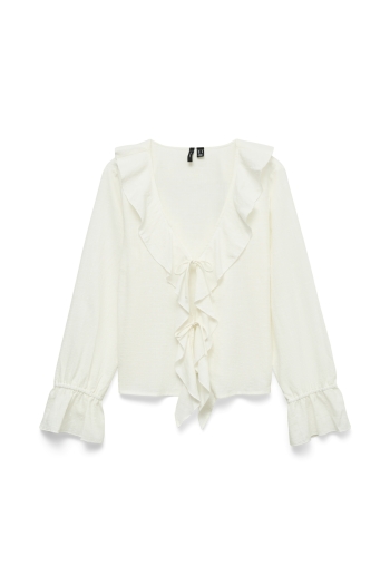 Vero Moda VMJAMIE TIE LS TOP WVN