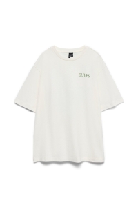 Vero Moda VMSAY LAURA SS OVERSIZED TEE JRS EX: snow white/olives