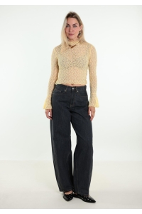Vero Moda VMZOE MR BARREL DNM JEANS LI223 NOO: dark grey denim/rinse