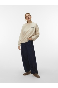 Vero Moda VMADINE URSULA LS SWEAT BOX JRS oatmeal/matcha