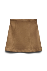 Vero Moda VMDONNAHAZEL HW ABOVE KNEE SKIRT NO: cognac