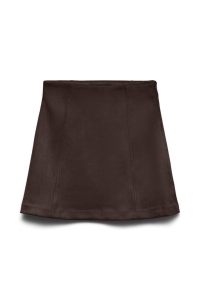 Vero Moda VMDONNAHAZEL HW ABOVE KNEE SKIRT NO: coffee bean