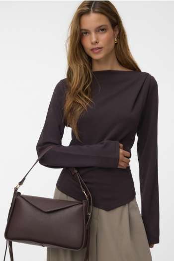 Vero Moda VMMILLE LS BOATNECK SHORT TOP JRS N: