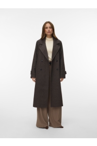 Vero Moda VMEVA LONG COAT NOOS chocolate torte/melange