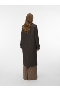Vero Moda VMEVA LONG COAT NOOS chocolate torte/melange