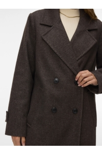 Vero Moda VMEVA LONG COAT NOOS chocolate torte/melange