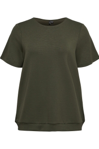 Vero Moda VMCHALI SS TOP JRS CUR forest night