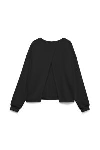 Vero Moda VMLOCCA L/S LACE SWEATSHIRT JRS BTQ black/black lace