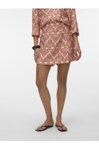 Vero Moda VMEVELIJN HW SKORT EXP snow white/langoustino palm