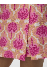Vero Moda VMEVELIJN HW SKORT EXP snow white/sachet pink palm