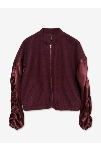 Vero Moda VMALICE GATHERING BOUCLE SATIN BOMB: Dames