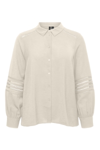 Vero Moda VMCMUSLA L/S SHIRT WVN BTQ CUR birch