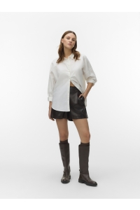 Vero Moda VMMADISON MW PL SHORTS WVN BTQ chocolate torte