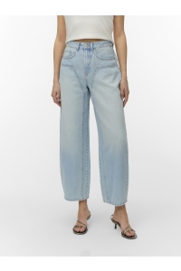 Vero Moda VMZELDA HR BARREL JEANS LI3185 light blue denim/li3185