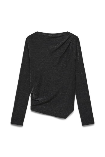 Vero Moda VMMILLE LS BOATNECK LX SHORT TOP