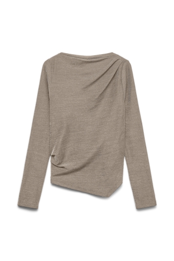 Vero Moda VMMILLE LS BOATNECK LX SHORT TOP