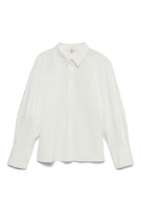 Vero Moda VMJOY LS SHIRT WVN PR snow white
