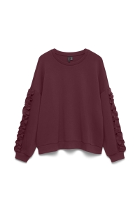 Vero Moda VMMOLDA L/S SWEATSHIRT JRS BTQ windsor wine
