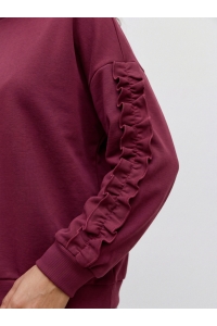Vero Moda VMMOLDA L/S SWEATSHIRT JRS BTQ windsor wine