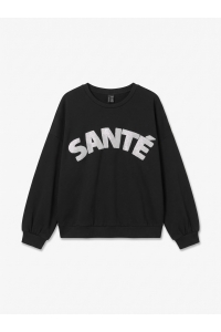 Vero Moda VMCIAOBELLA LS OVERSIZE BRUSHEDSWE : black/silver sante