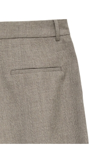 Vero Moda VMBESTIE MW BALLON CHECK PANT silver mink/brown check bestie c