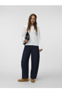 Vero Moda AWNAIMA LS O-NECK BOXY TOP NOOS snow white
