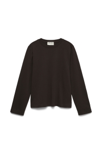 Vero Moda AWNAIMA LS O-NECK BOXY TOP NOOS chocolate torte