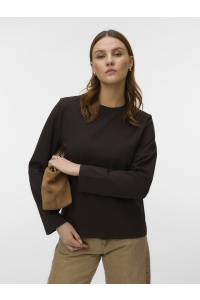 Vero Moda AWNAIMA LS O-NECK BOXY TOP NOOS chocolate torte