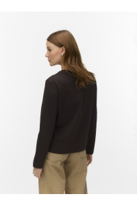 Vero Moda AWNAIMA LS O-NECK BOXY TOP NOOS chocolate torte