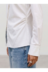 Vero Moda VMSOPHIE LS GATHERING JEW SHIRT WVN: snow white