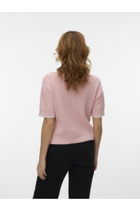 Vero Moda VMKASHIA SS TIE DETAIL KNIT CARDIGA: pink-a-boo