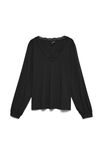 Vero Moda VMCBELLA LS LACE TOP WVN NOOS CUR