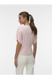 Vero Moda VMSMILLA SONJA SS V-NECK TOP EXP pink-a-boo
