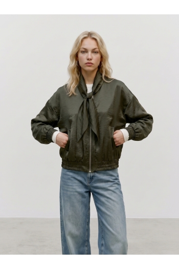 Vero Moda VMPENNY LS BOW BOMBER WVN EXP