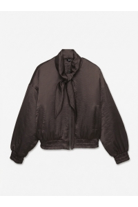 Vero Moda VMPENNY LS BOW BOMBER WVN EXP chocolate torte