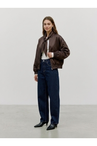 Vero Moda VMPENNY LS BOW BOMBER WVN EXP chocolate torte