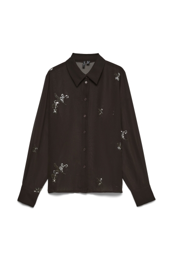 Vero Moda VMCGILMA PEARL LS SHIRT WVN CUR