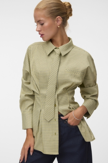 Vero Moda VMBRIAR LS TIE SHIRT WVN EXP