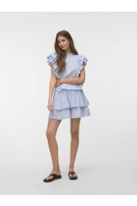 Vero Moda VMELIX LAYERED SHORT SKIRT WVN kentucky blue