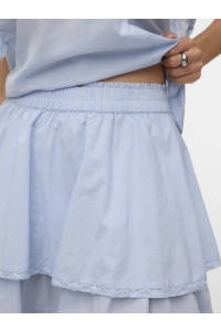 Vero Moda VMELIX LAYERED SHORT SKIRT WVN kentucky blue