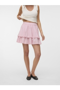 Vero Moda VMELIX LAYERED SHORT SKIRT WVN bleached mauve